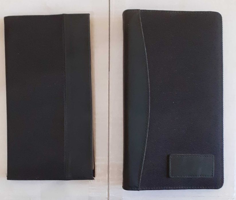 визитник за бюро черен с метална плочка за 160 визитки и други