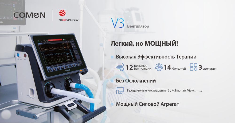 Электронный аппарат ИВЛ V3 для интенсивной терапиидля неотложной помощ