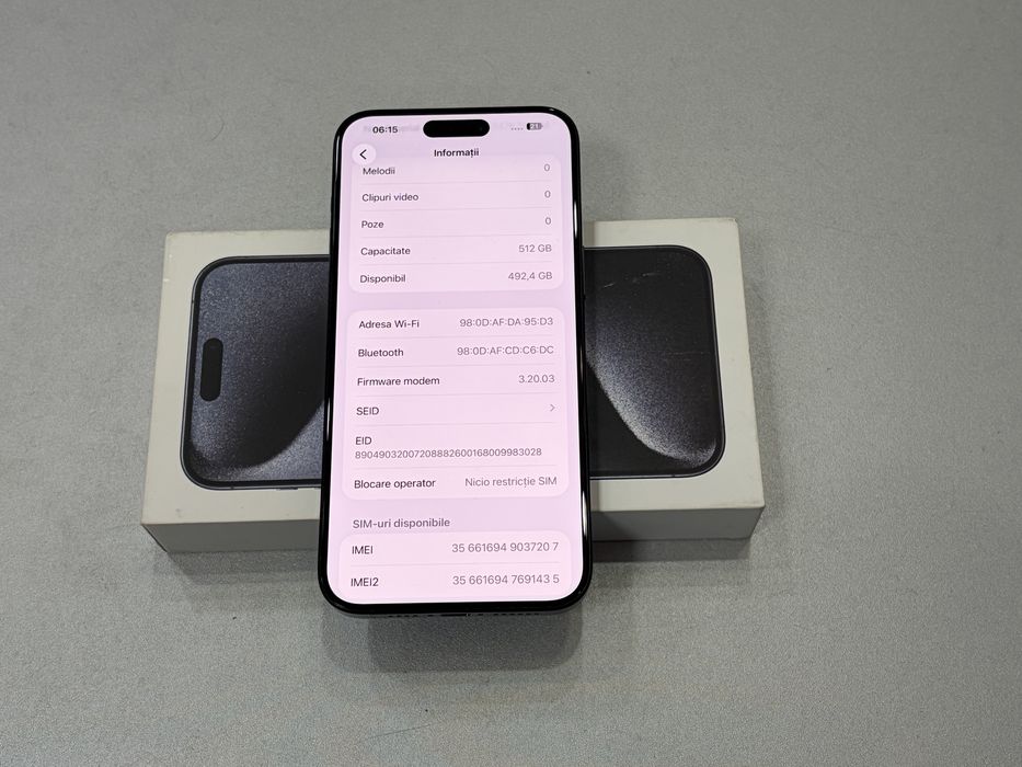 Iphone 15 Pro Max, 512 gb, Blue Titanium