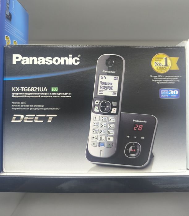 Супер, абсолютно новый, радио телефон panasonic 6821 домашний,