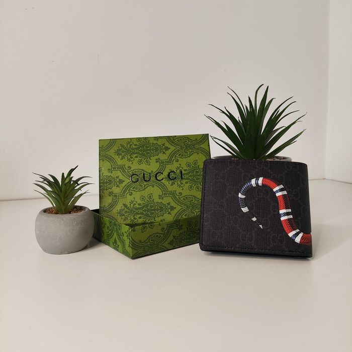 Gucci Портфейл Черен със змия