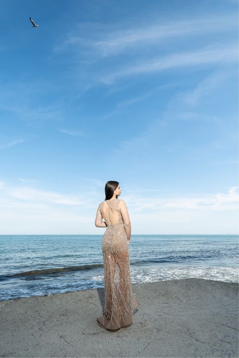 Бална рокля с перли