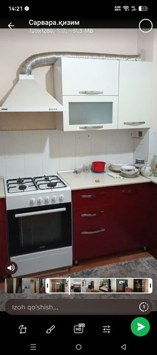 Сергели 6А   2 хонали квартира ижарага берилади. Мошина бозорнинг орка