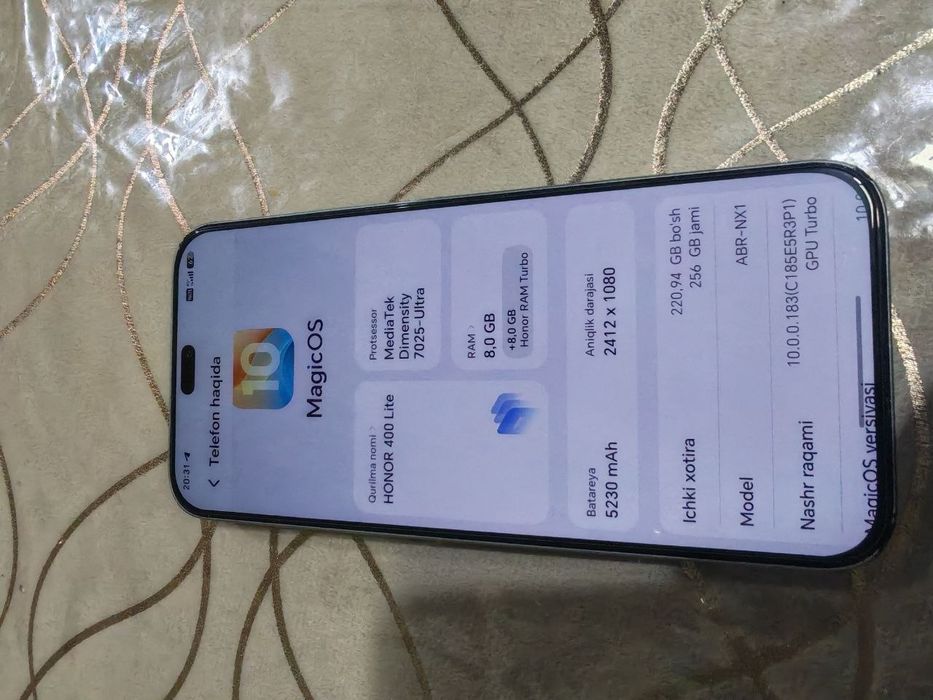 honor 400 lite +8 / 256