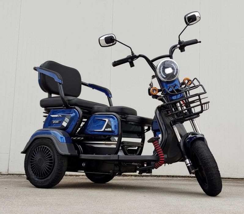 НА ИЗПЛАЩАНЕ Електрическа триколка  EcoWay М19X син цвят