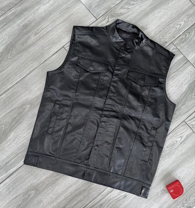 Vestă moto de piele măsura L
