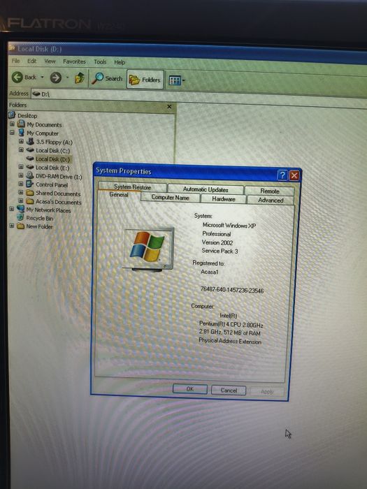 Unitate PC Retro – Intel Pentium 4, Windows XP instalat
