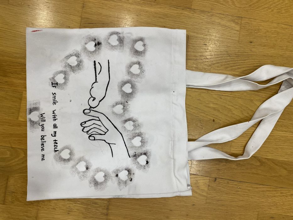 продам шоппер с принтом