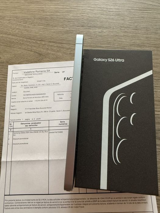Vand Samsung s26 ultra ca nou