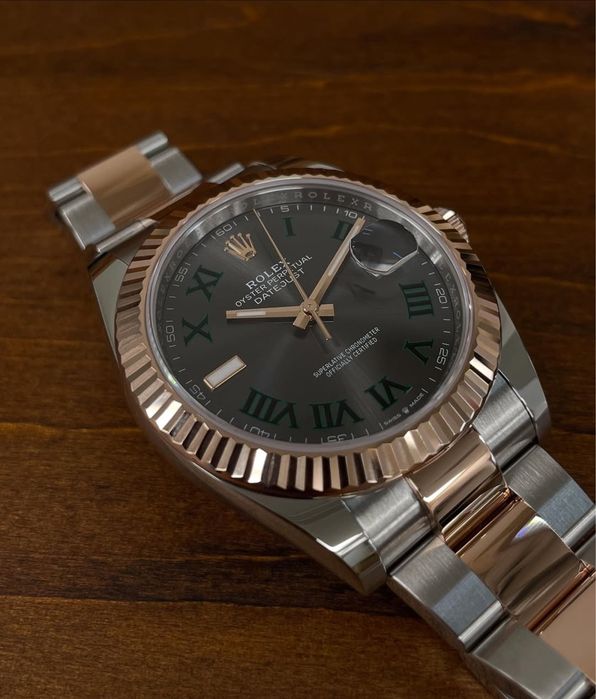 Ceas bărbătesc rolex datejust wimblendon 41,mm