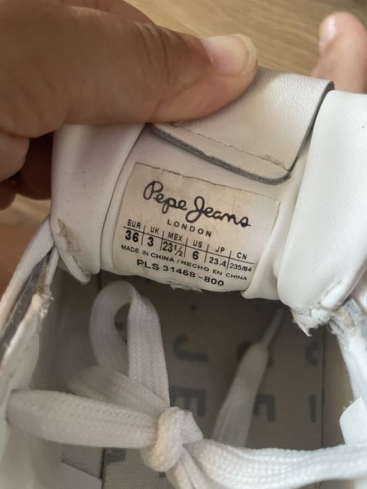 Дамски кожени кецове/маратонки Pepe Jeans 36н