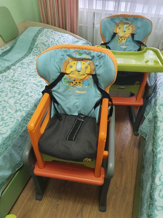 Стул для кормления, стул+стол для игр, развитие