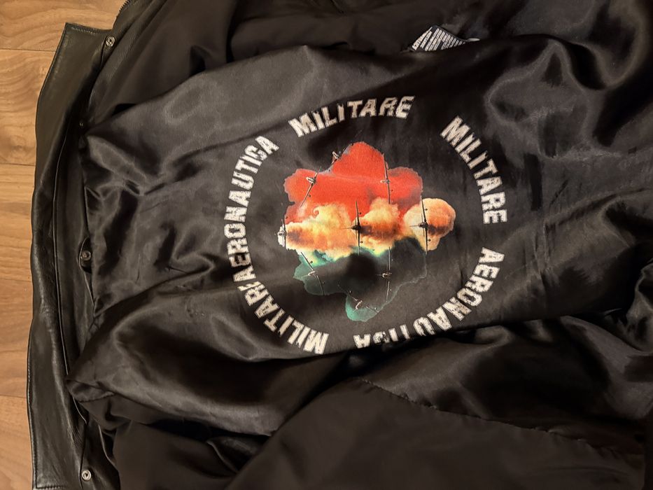 Geaca piele noua Aeronautica Militare marimea L-XL, pret 750 lei