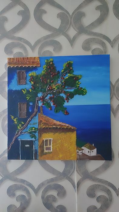 Картина. Стильная картина холст+акрил