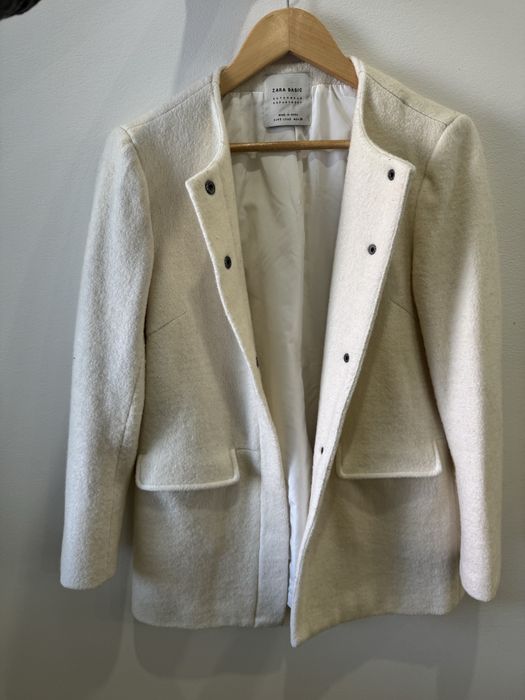 Palton crem, Zara Basic