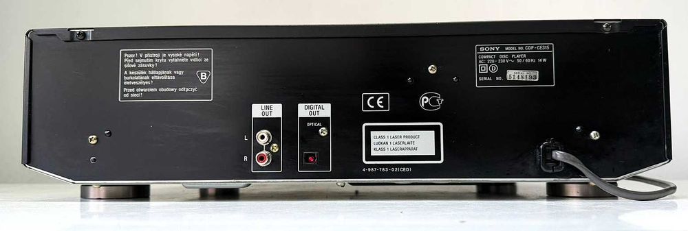 Sony CDP-CE315 - 5 Disc CD Changer - Telecomanda Originala - Impecabil - Japan