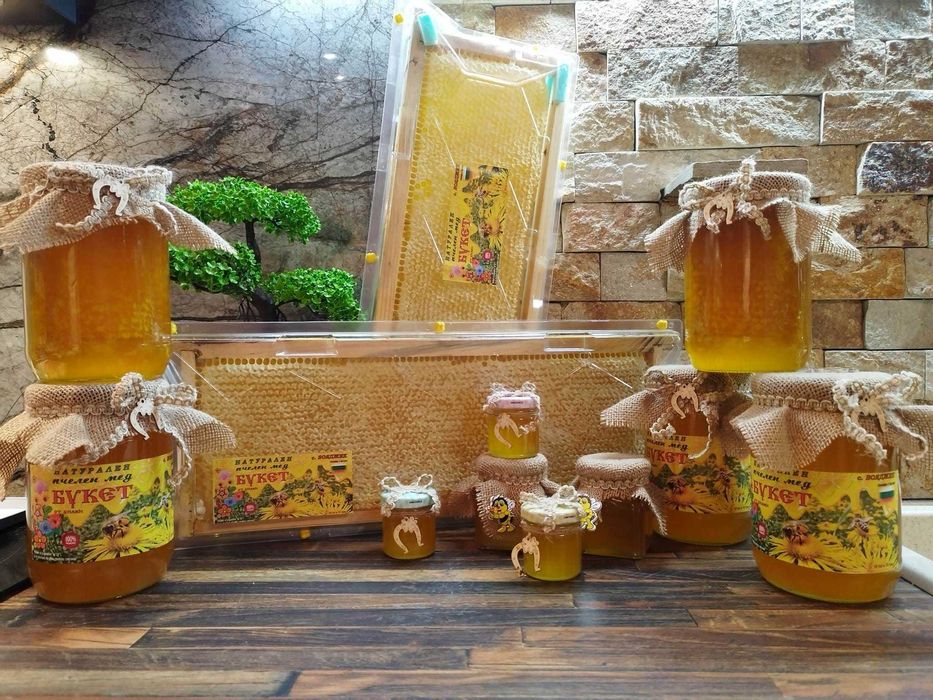 етикети за пчелен мед, прашец и тинктури