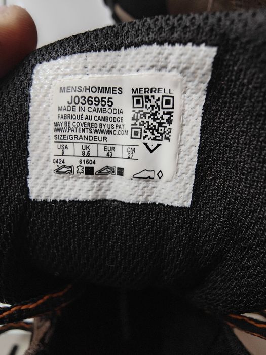 Bocanci Mid Impermeabili Drumeție la munte MERRELL CROSSLANDER