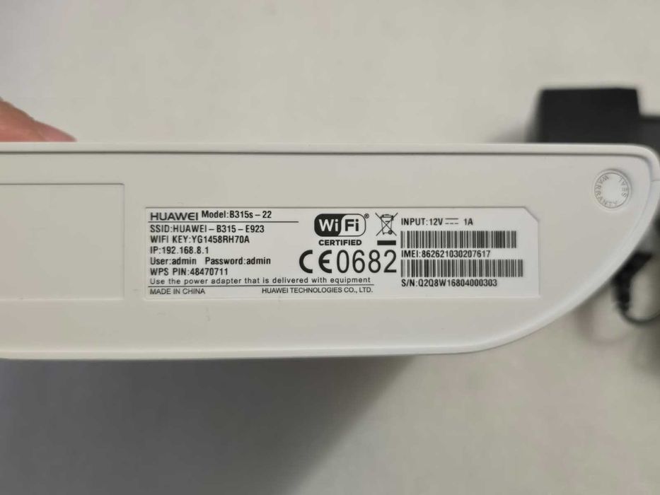 Router Wireless 4G LTE Huawei B315s-22, Cat4 150Mbps, Slot Cartela SIM, 4 Porturi LAN