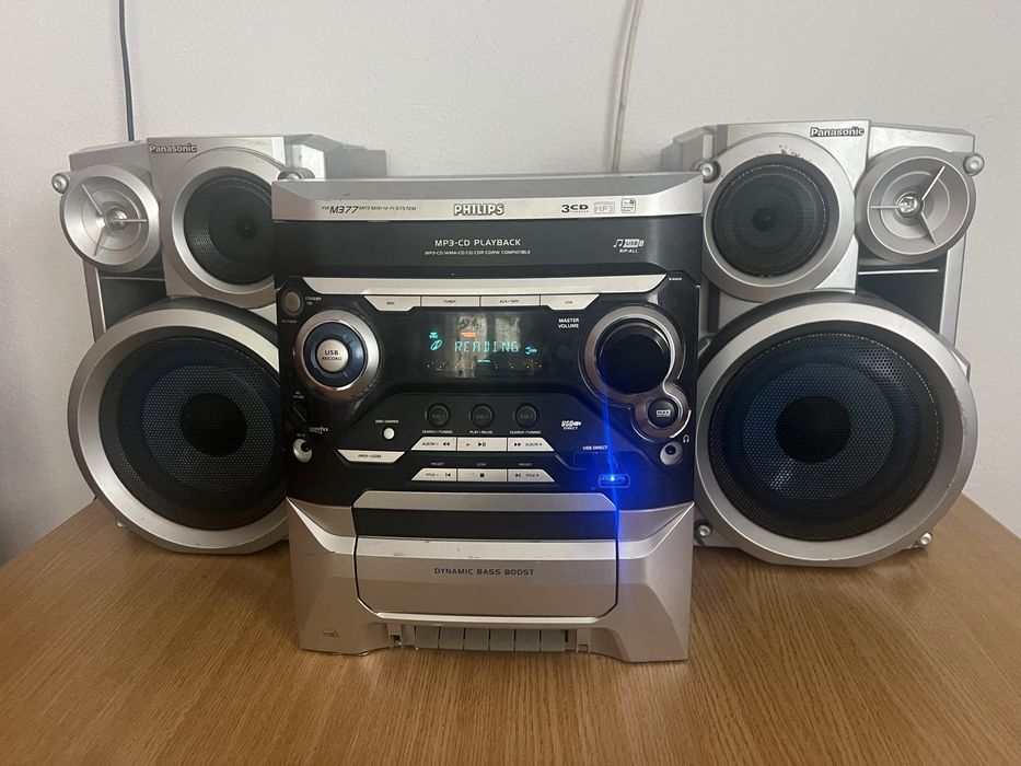 Vand combina 3 cd audio cu boxe panasonic