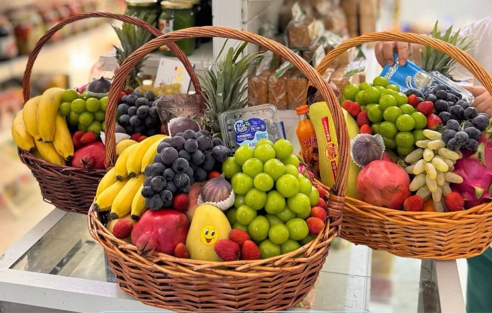 Фруктовые корзины, сладкие корзины на любой вкус и бюджет в наличии!