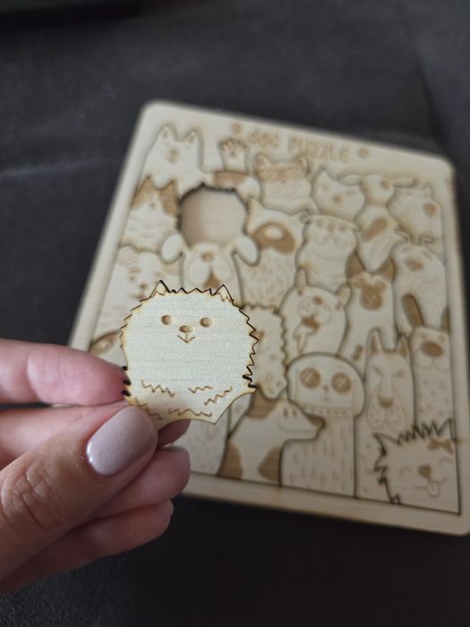 Дървен пъзел за деца