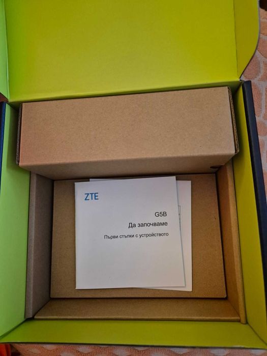 zte g5b yettel 5G wifi6 чисто нов рутер за сим карта от йеттел