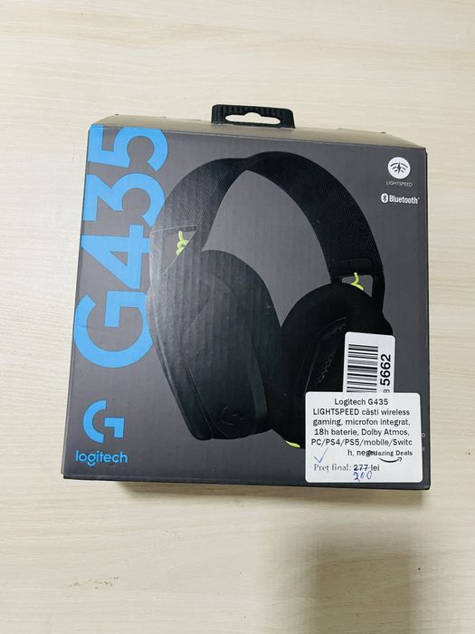 Căști Gaming Bluetooth Logitech G435 (Fără Usb) ca Noi