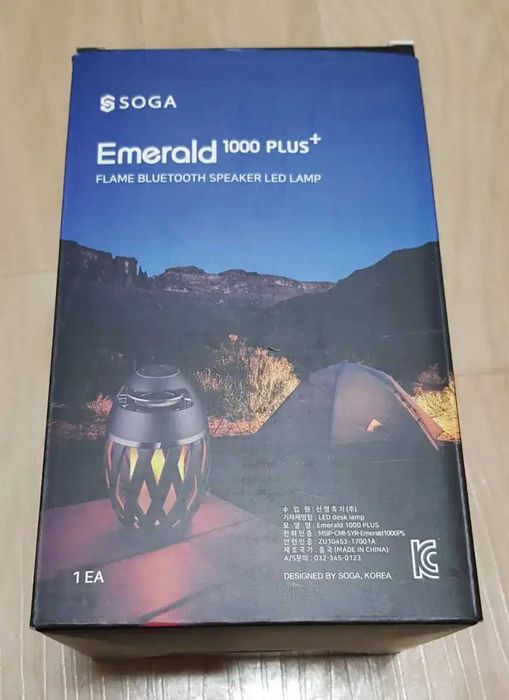 Корейские Bluetooth свеча - колонки Soga emerald 1000 plus