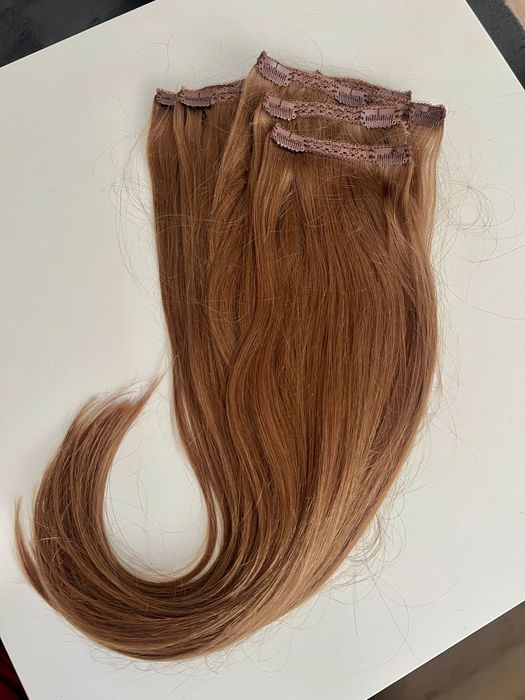 Extensii Păr Natural Rusesc Oskar – NOI, 320g, 60 cm, Blond Închis Nr. 8