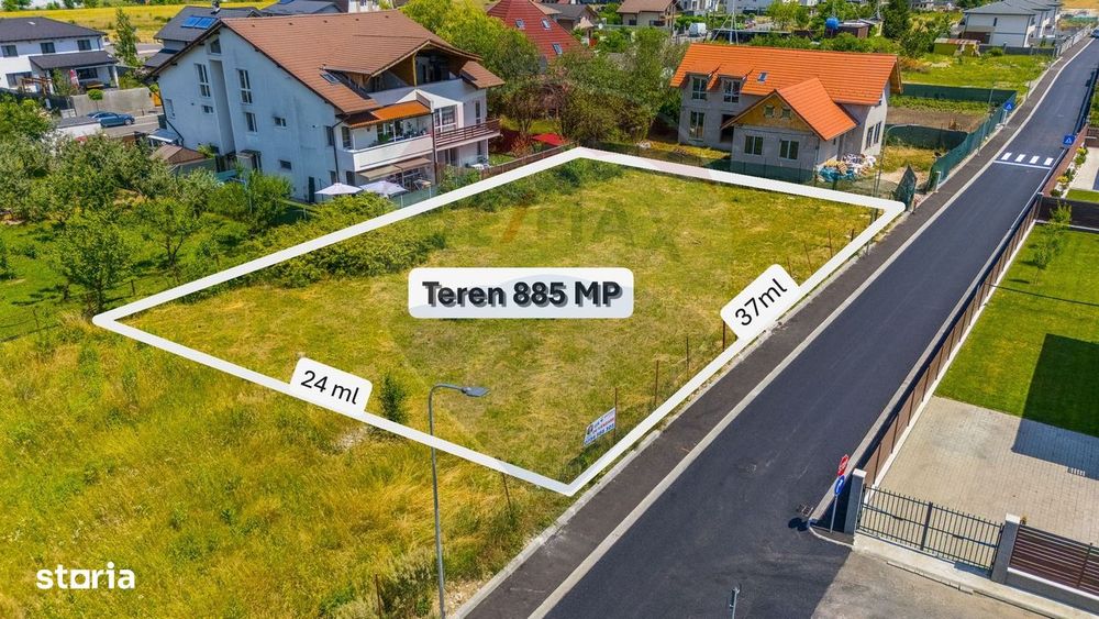 Teren Intravilan | 885 Mp | Ghimbav | View Postăvaru | Comision 0%