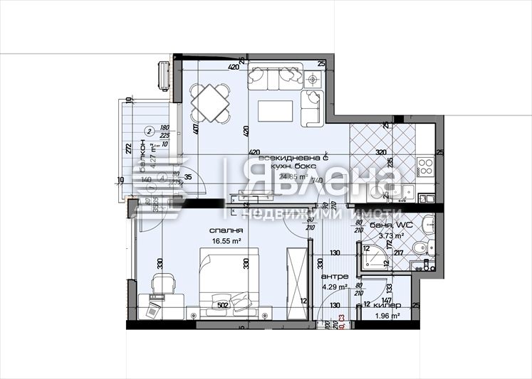 Продава се Двустаен апартамент в Варна, Младост 1 - 79 кв.м за 1392 €/кв.м - Снимка #1