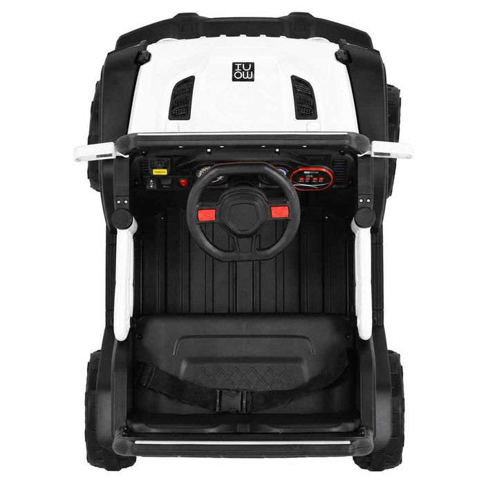 ТОП ЦЕНА!НОВО!Акумулаторен джип Tango WHITE с 12 V батерия,USB,Функция люлеене