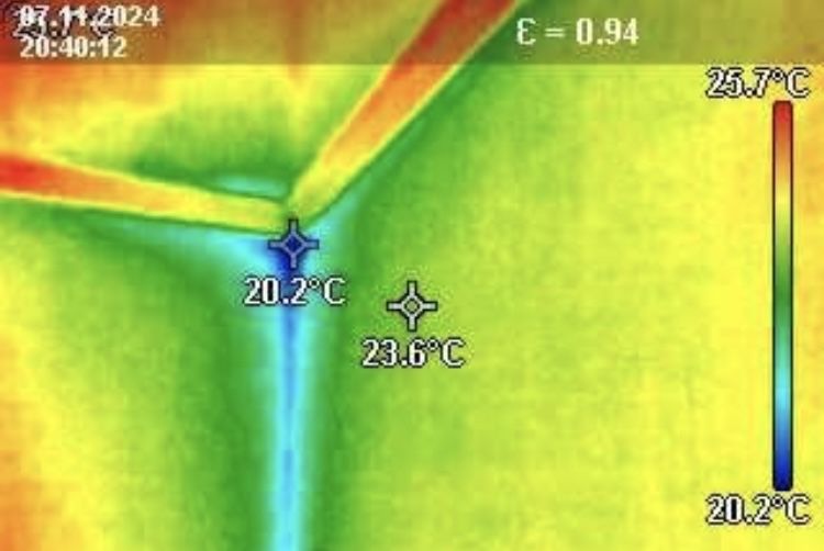 Утечка. Услуги тепловизора.