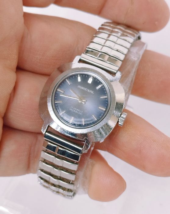 Ceas de damă vintage Mirexal mecanic, 17 Rubine, anii 1950.