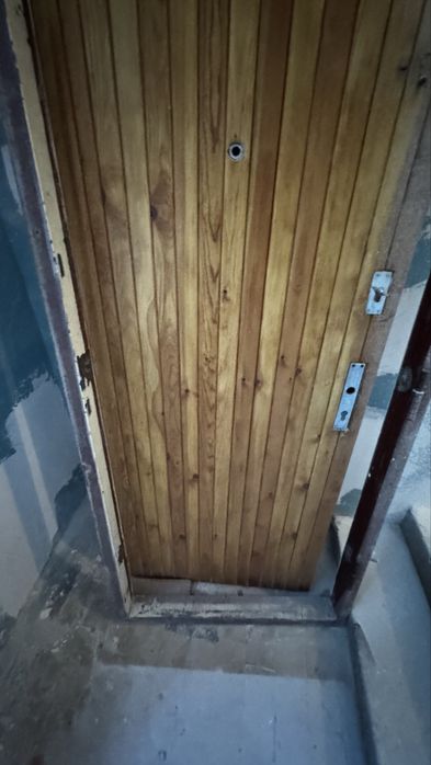 Продается Вдодная дверь с деревянными вставками