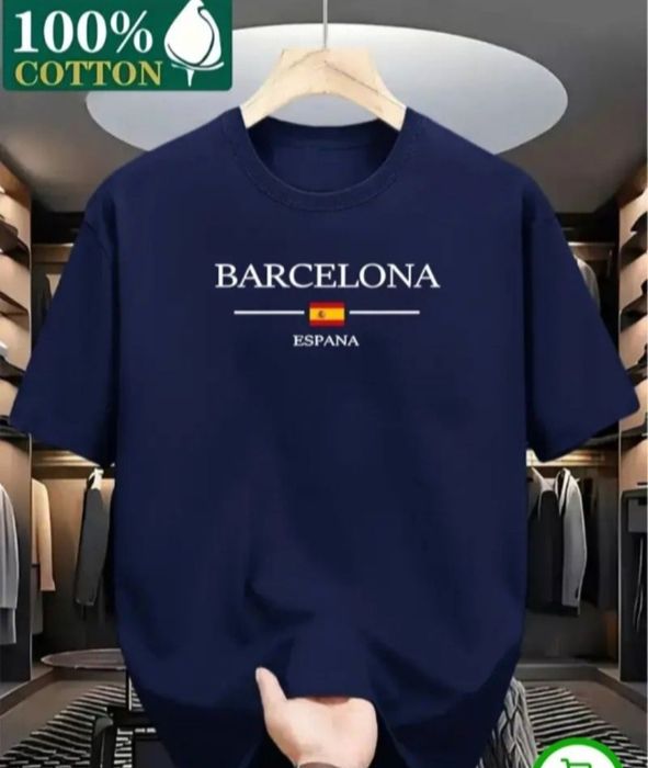 Футболка "BARCELONA", премиум класса.