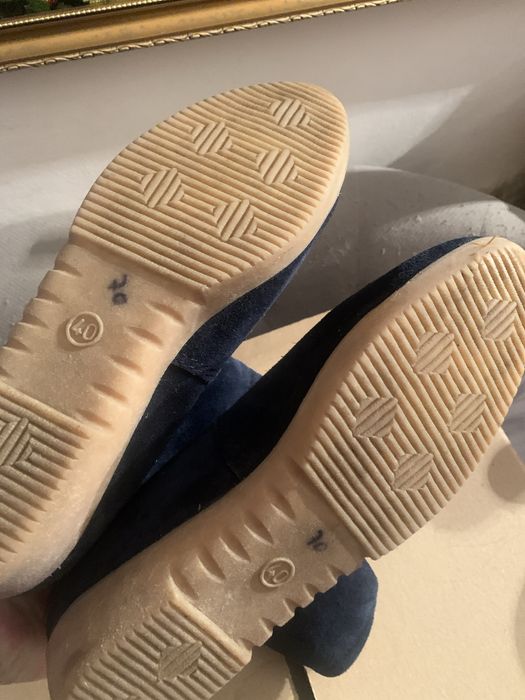Cizme piele naturala suede imblanite 40
