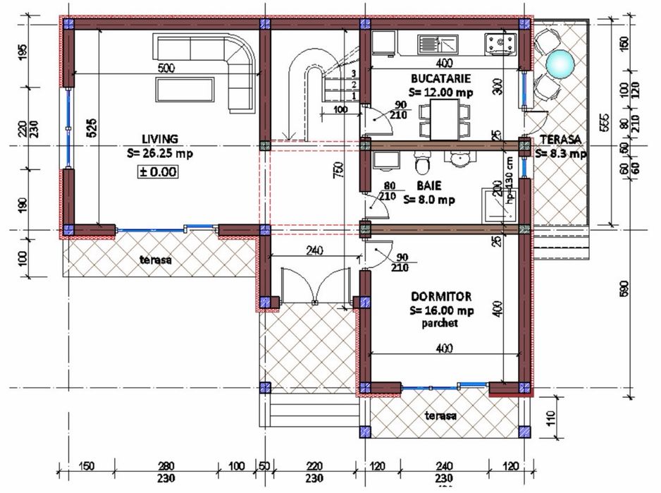 teren intravilan de vânzare – leamna de sus, bucovăț, dolj 450 mp | proiect casă p+1e | acces asfaltat | aprox. 10 min de craiova | 45.000 €