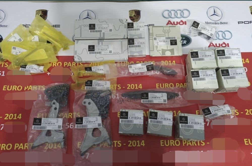 Грм шестерня распредвала цепь планка успокоители М276 Мотор