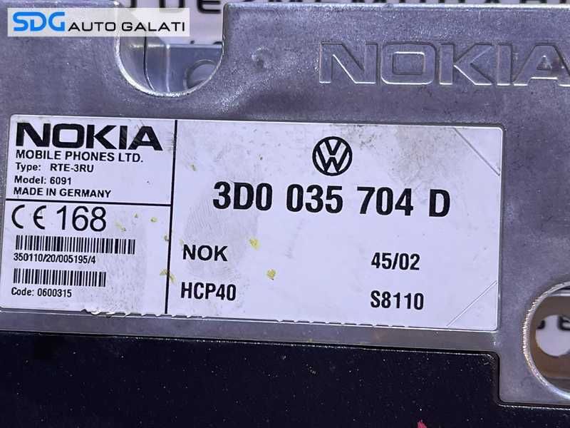 Unitate Modul Calculator Bluetooth Telefon VW Phaeton 2002 - 2010 Cod 3D0035704D 3D5863413DS [L7058]