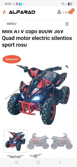 Atv electric copii 800w viteza 7,15,25 km autonomie 3 h