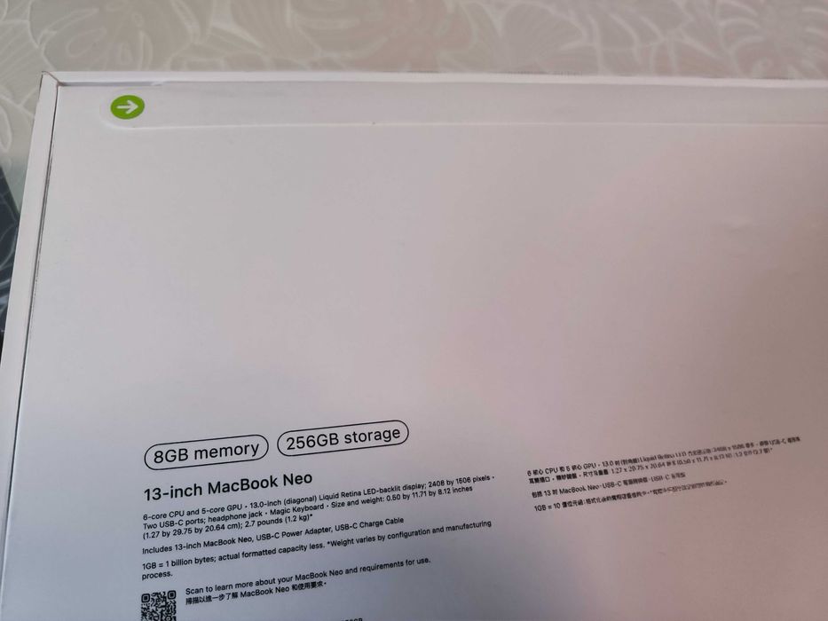 MacBook Neo 8/256 Indigo
