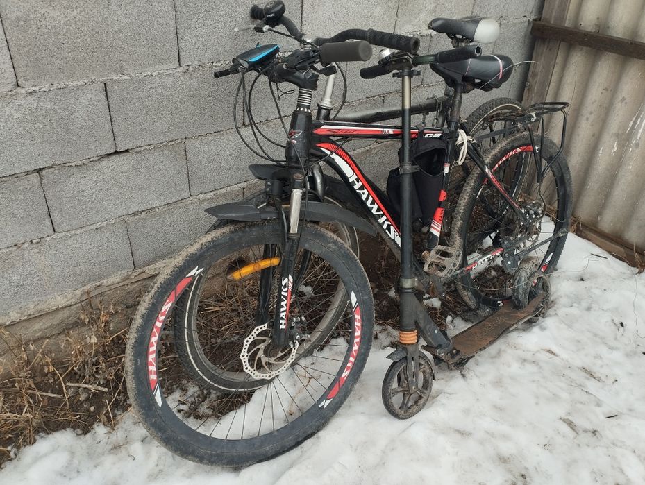 Велосипед на ходу