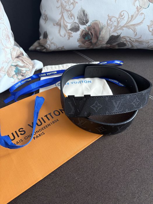 Curea LV Monogram Eclipse 105 cm - Calitate Premium – Accesorii Cadou