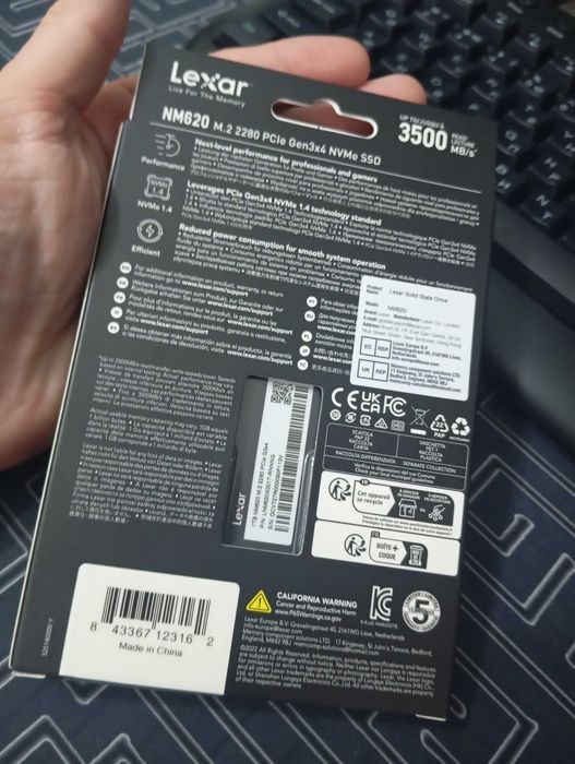 SSD Lexar NM620 1tb new