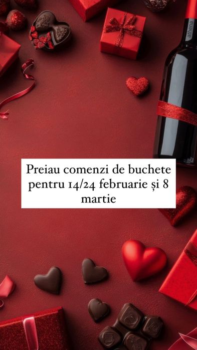 Buchete de trandafiri din satin