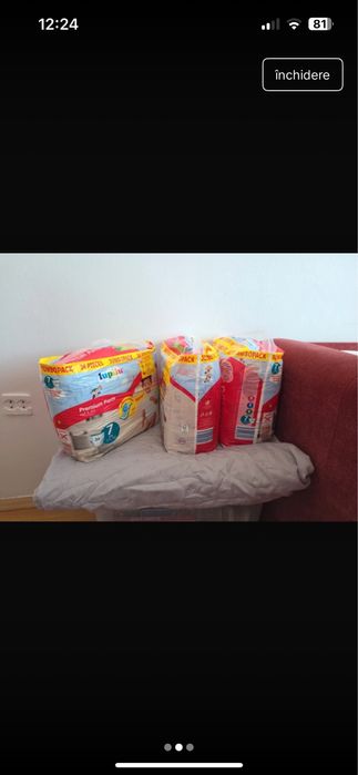 Lot pampersi si haine dama