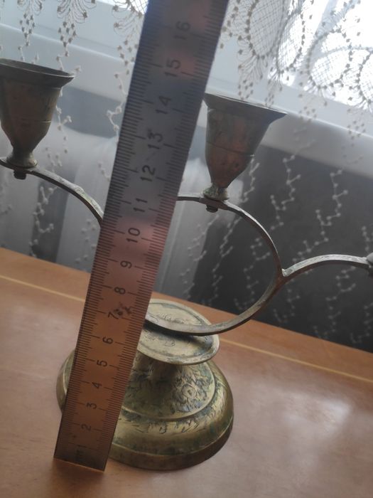 канделябр, подсвечник. латунь