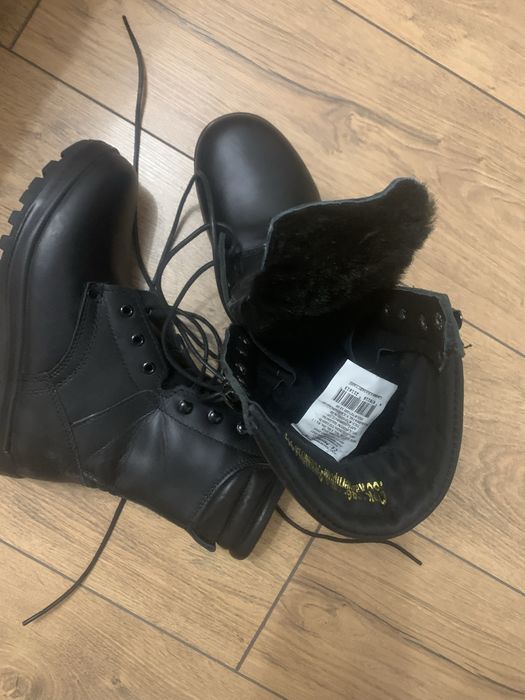 Берцы новые зимние, натуральная кожа и мех